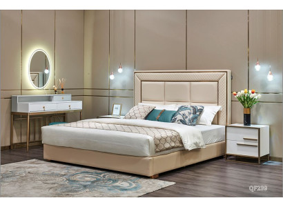 Bett Polster Design Luxus Doppel Hotel Betten Ehe 180x200cm Schlaf Zimmer Leder