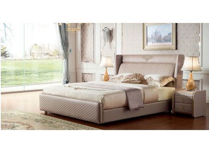 Bett Nachttisch 3 tlg. Schlafzimmer Set Design Modern Luxus Betten Gruppe Leder