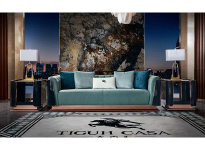 Chesterfield Sofa Leder Dreisitzer Couch Polster Design Möbel Luxus Wohnzimmer