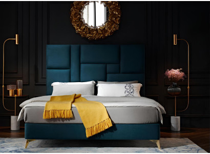 Bett 2x Nachttisch 3 tlg. Schlafzimmer Set Design Luxus Gruppe Garnitur Möbel