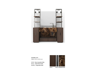Badezimmerschrank Braune Badezimmermöbel Badezimmerschrank Klassische Möbel