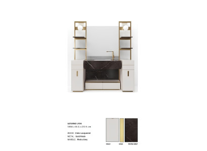 Weißer Badezimmerschrank Badezimmermöbel Badezimmerschrank Klassische Möbel