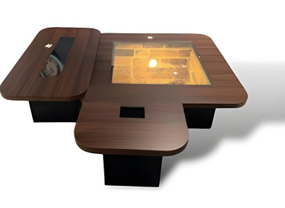 Wohnzimmertisch Set Couchtisch Exklusiv Holz Moderne Luxus Möbel 3tlg