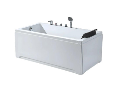 Badewanne Acrylwanne Whirlpool Blubberbad Hydromassagewanne Whirlwanne 170x80 cm