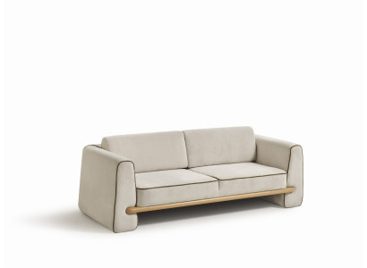 Stilvolle Beige Sofas Designer 3-Sitzer Couch Edler Polstersessel