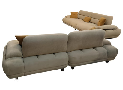 Stilvolle Couchgarnitur Beiger 4-Sitzer Designer Dreisitzer Sofa