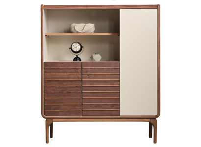 Stilvolle Braune Kommode Wohnzimmer Holz Aufbewahrungsschrank