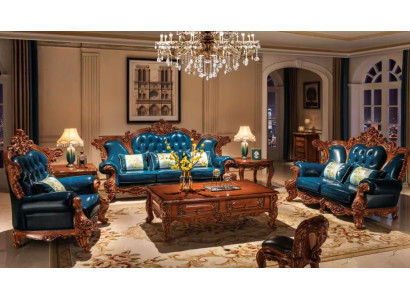 Ästhetische Wohnzimmer Klassische Sitzgarnitur Chesterfield Sofas