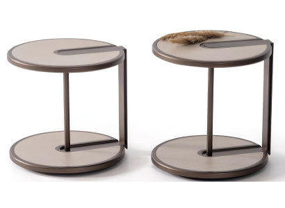 Beiger Beistelltisch-Set Edle Ablagetische Luxuriöser Kaffeetisch
