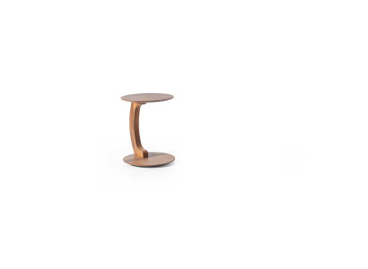 Stilvoller Designer-Tisch mit gebogener Basis für modernes Interieur