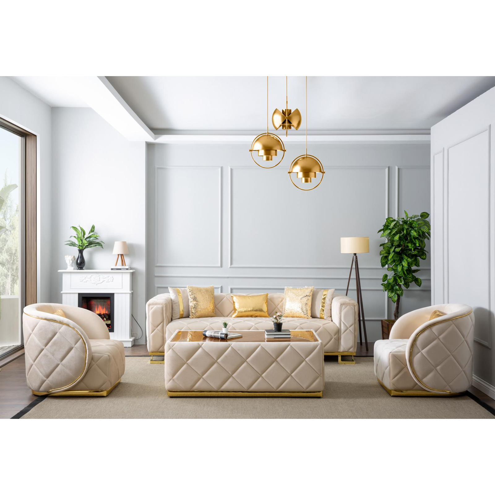 Komplette Wohnzimmer Garnituren / Sets