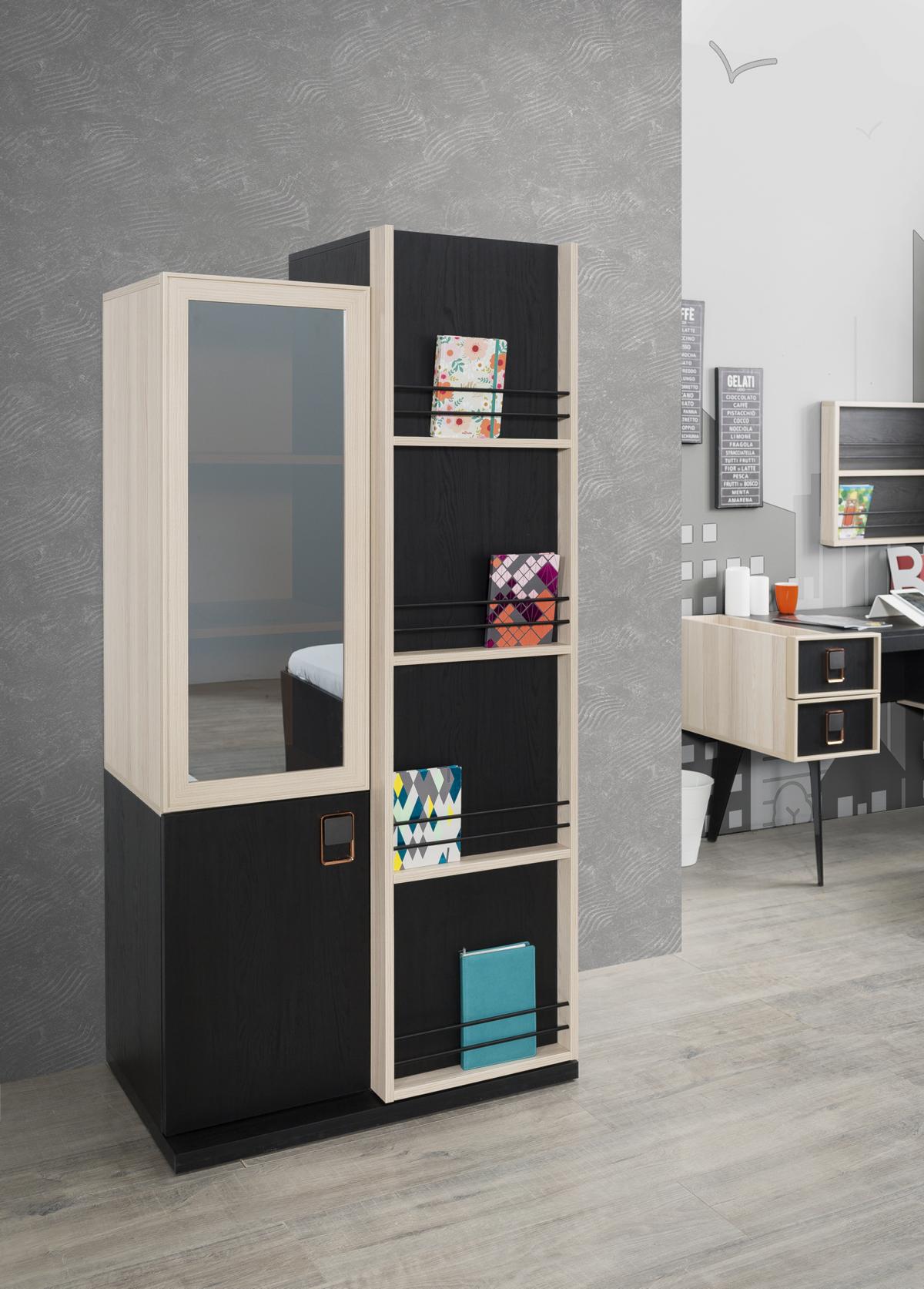 Bücher Regal Schwarz Jugendzimmer Regale Schrank Holz für Möbel 
