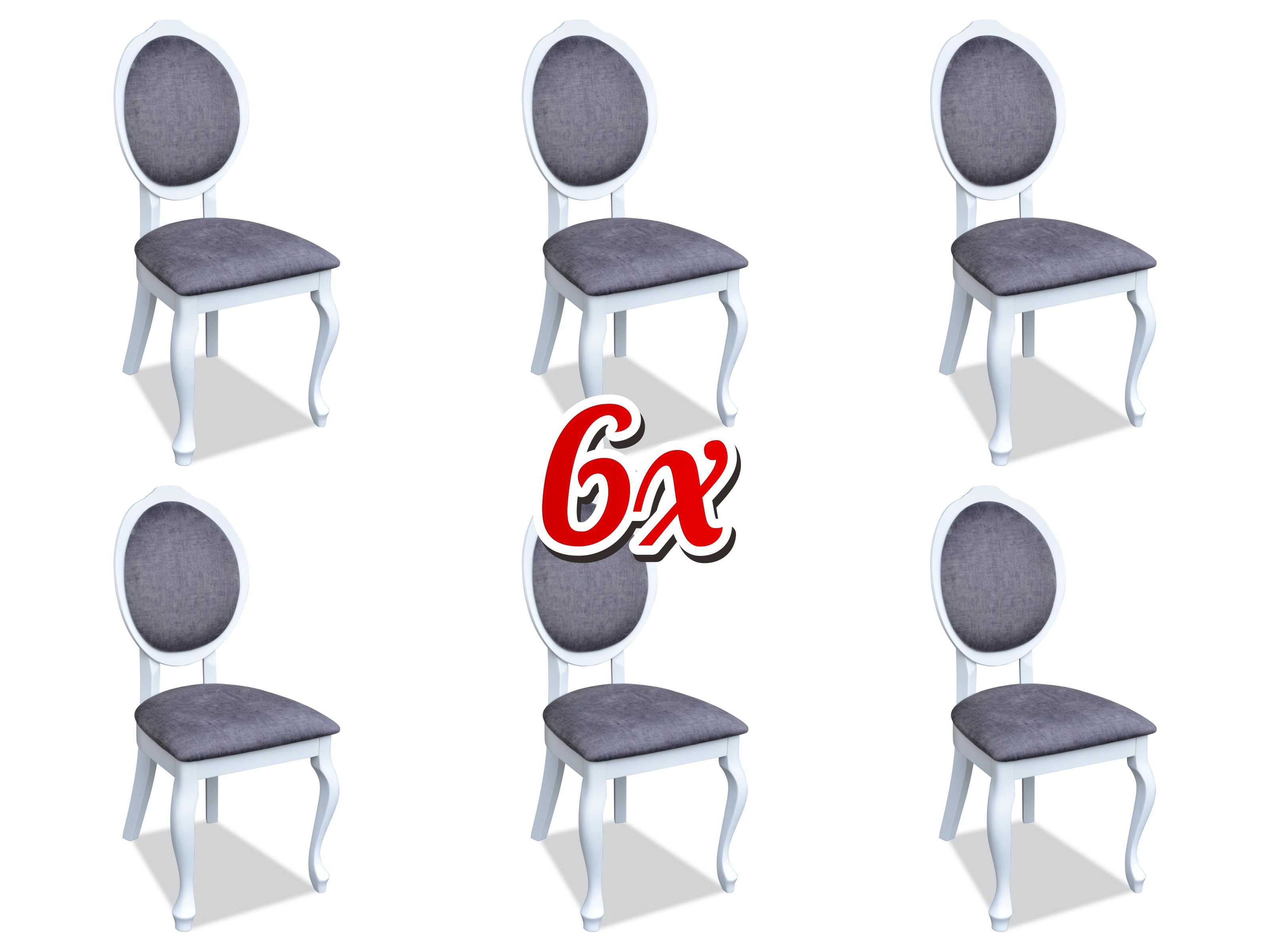 Esszimmer Stuhl Set Garnitur Lehn Stühle Komplett Gruppe Wohnzimmer 6x Stück Neu